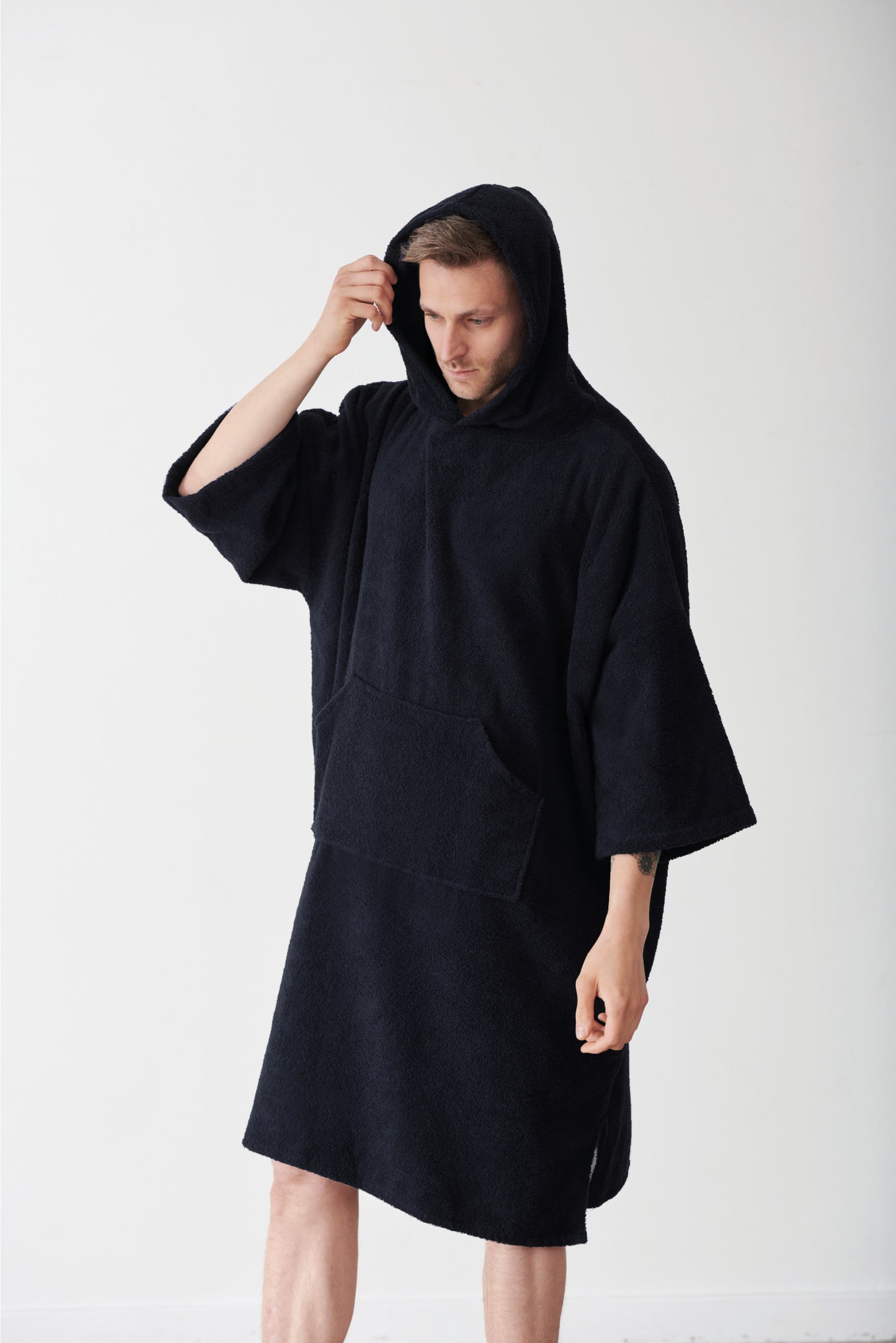 Frottee-Poncho für Herren